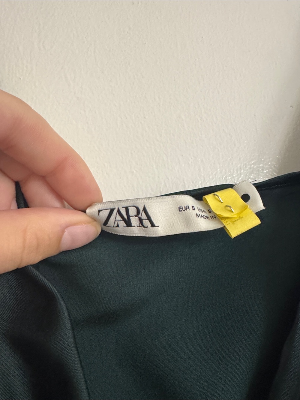 Zara Emerald Green Satin Maxi Slip Dress - Picture 5 of 8